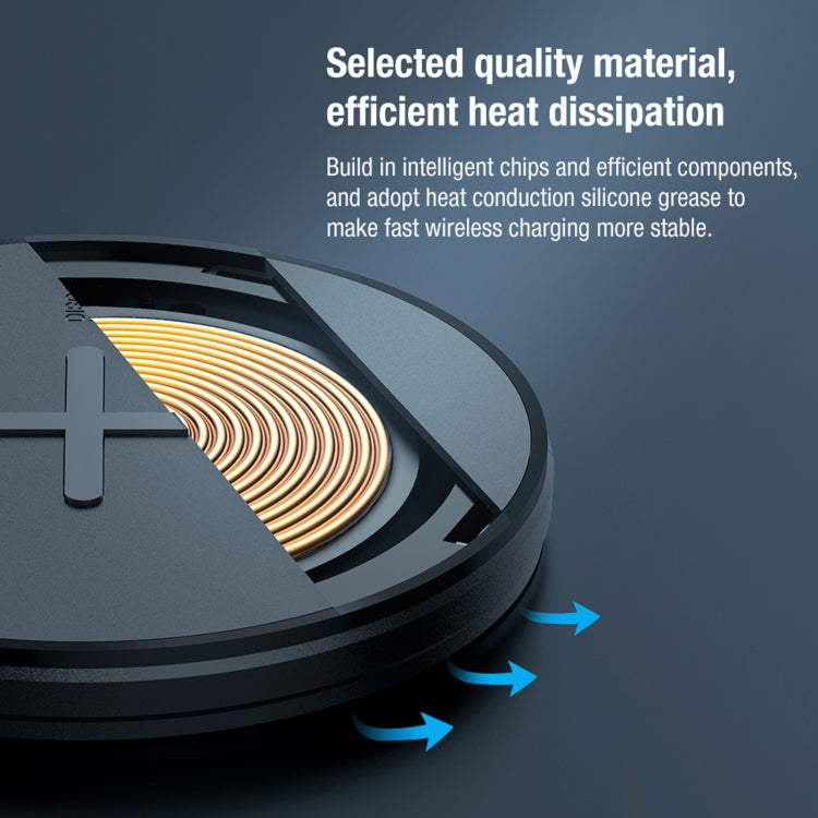 Portable Button Fast Charging Wireless Charger