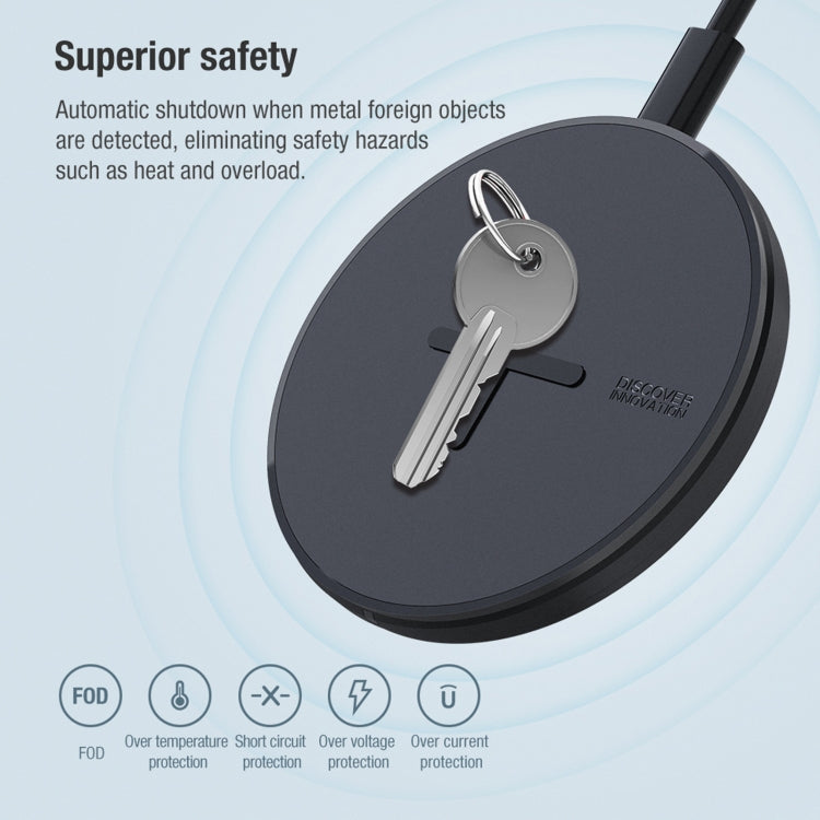 Portable Button Fast Charging Wireless Charger