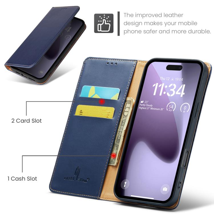 Fierre Shann Apple iPhone PU Leather Texture Phone Case
