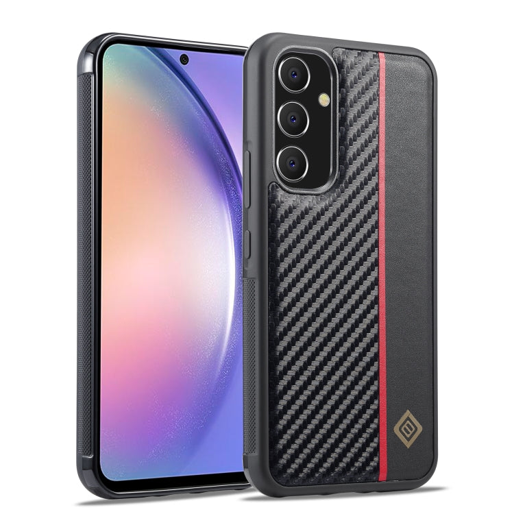 LC.IMEEKE Samsung Galaxy Shockproof Carbon Fiber Pattern Phone Case