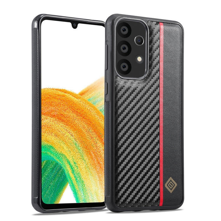 LC.IMEEKE Samsung Galaxy Shockproof Carbon Fiber Pattern Phone Case