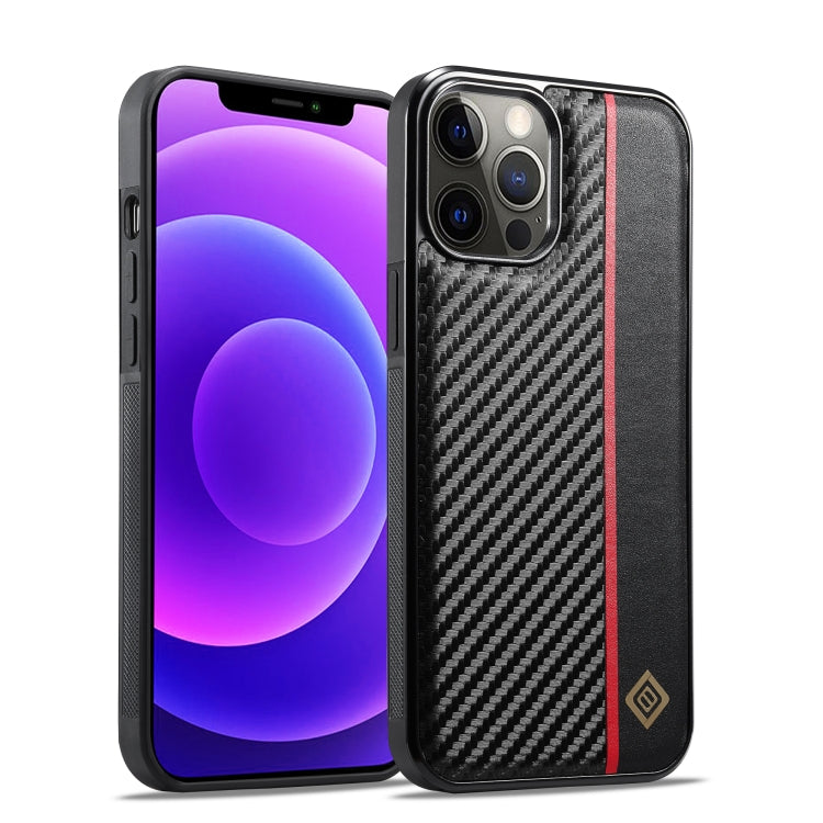 LC.IMEEKE Apple iPhone Carbon Fiber Texture Phone Case