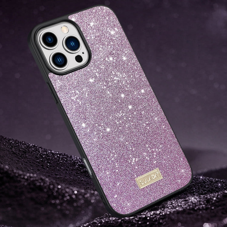 SULADA Apple iPhone Glittery Handmade PC Leather Phone Case