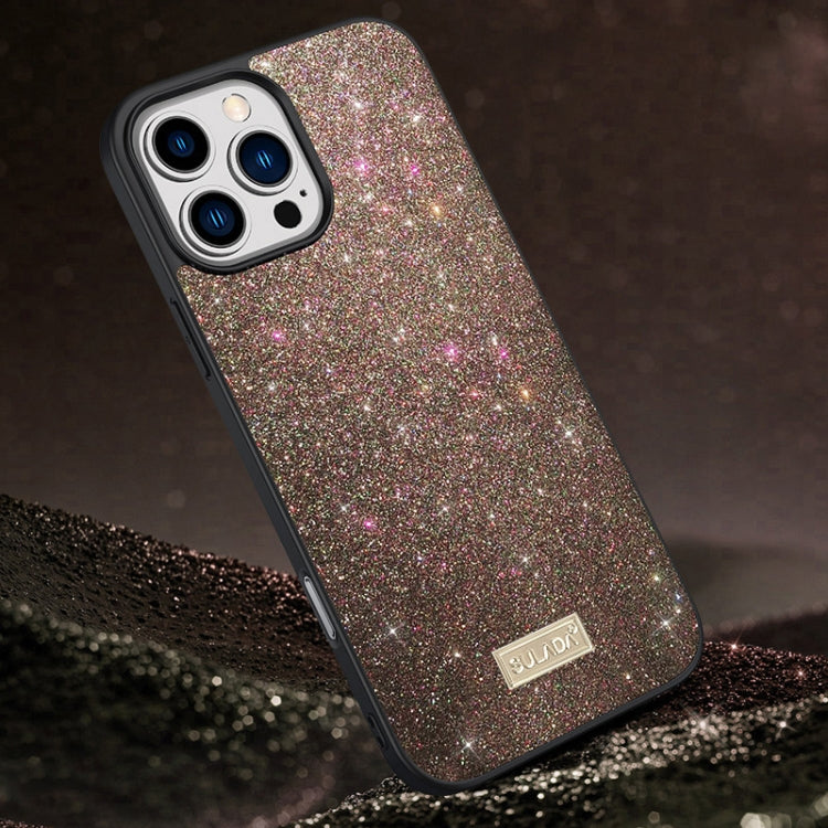 SULADA Apple iPhone Glittery Handmade PC Leather Phone Case