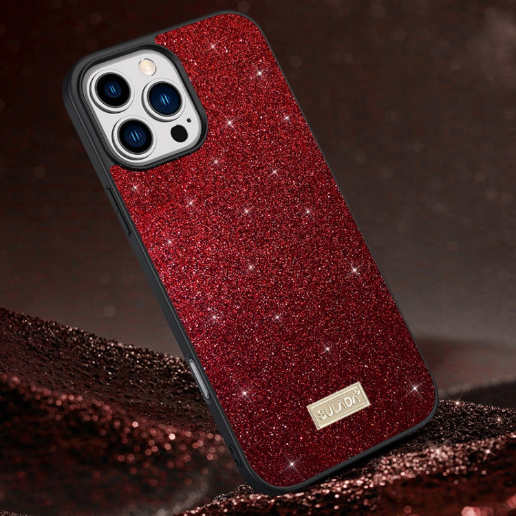 SULADA Apple iPhone Glittery Handmade PC Leather Phone Case