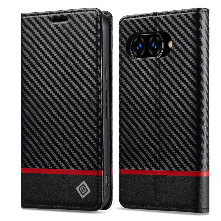 LC.IMEEKE Google Pixel Carbon Fiber Pattern Leather Phone Case