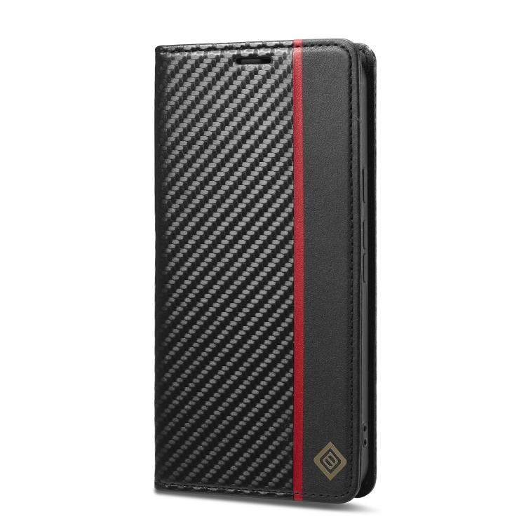 LC.IMEEKE Google Pixel Carbon Fiber Pattern Leather Phone Case