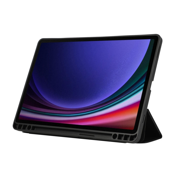 Samsung Galaxy Tab 3-Fold TPU Leather Tablet Case with Pen Slot