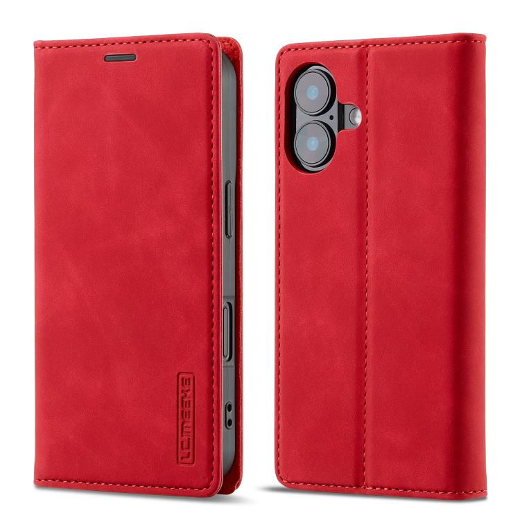 LC.IMEEKE Apple iPhone Magnetic Close Microfiber Leather Phone Case