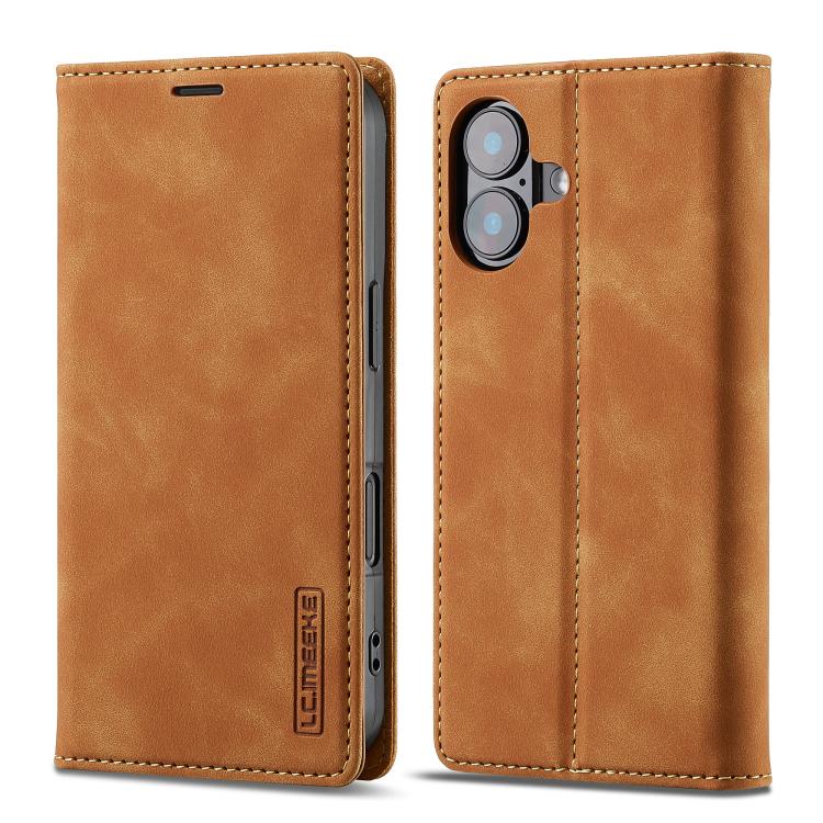 LC.IMEEKE Apple iPhone Magnetic Close Microfiber Leather Phone Case