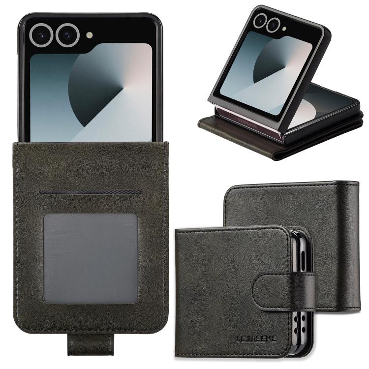 LC.IMEEKE Samsung Galaxy Z Series Leather Texture Phone Case