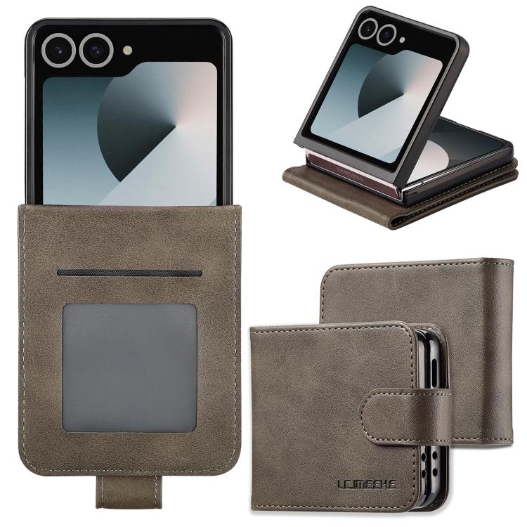 LC.IMEEKE Samsung Galaxy Z Series Leather Texture Phone Case