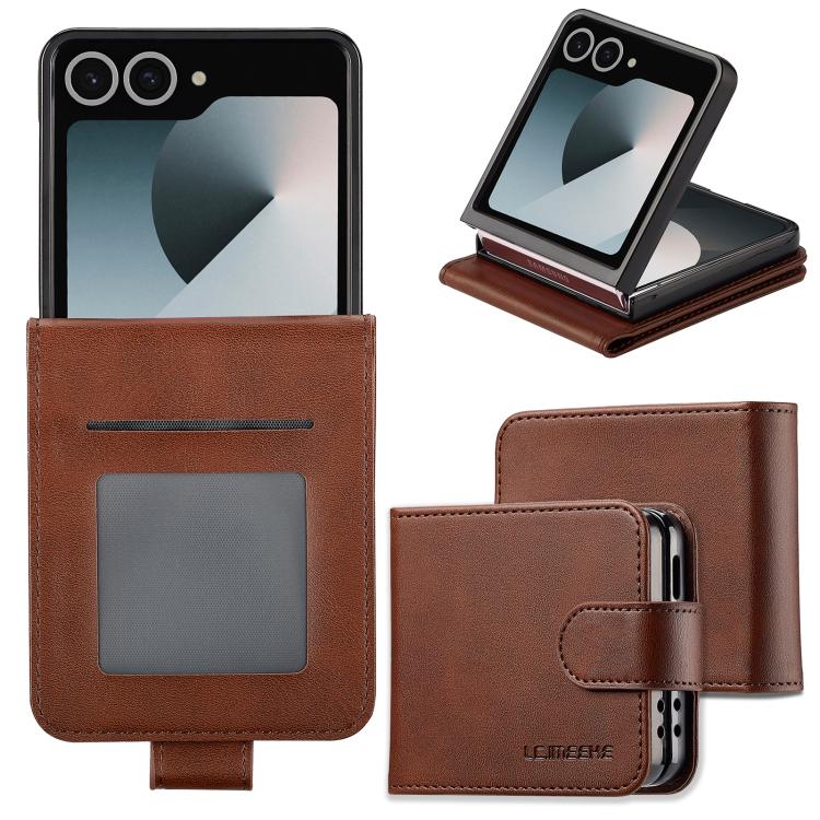 LC.IMEEKE Samsung Galaxy Z Series Leather Texture Phone Case