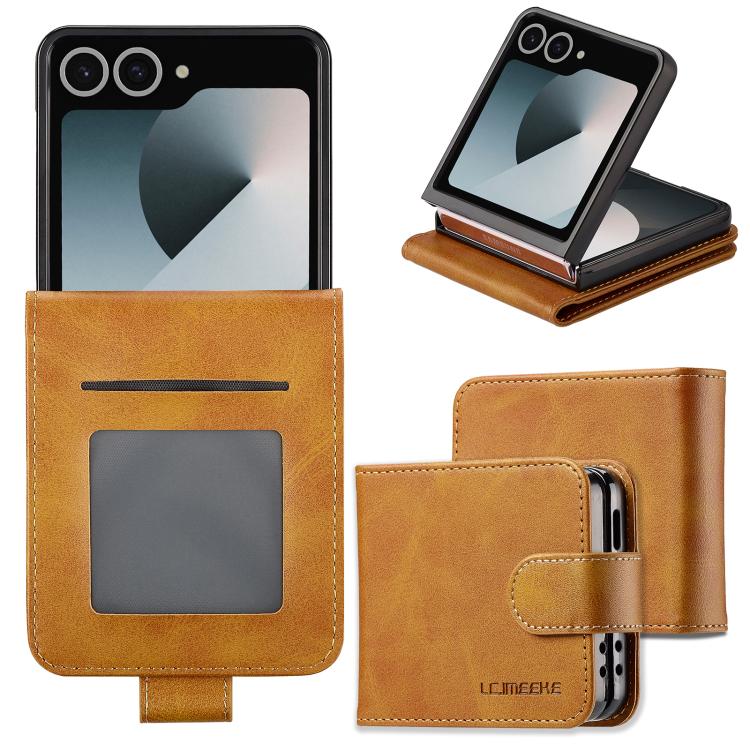 LC.IMEEKE Samsung Galaxy Z Series Leather Texture Phone Case