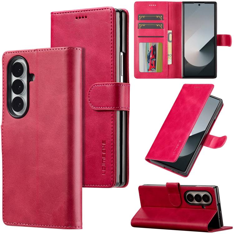 LC.IMEEKE Samsung Galaxy Z Series Leather Texture Phone Case