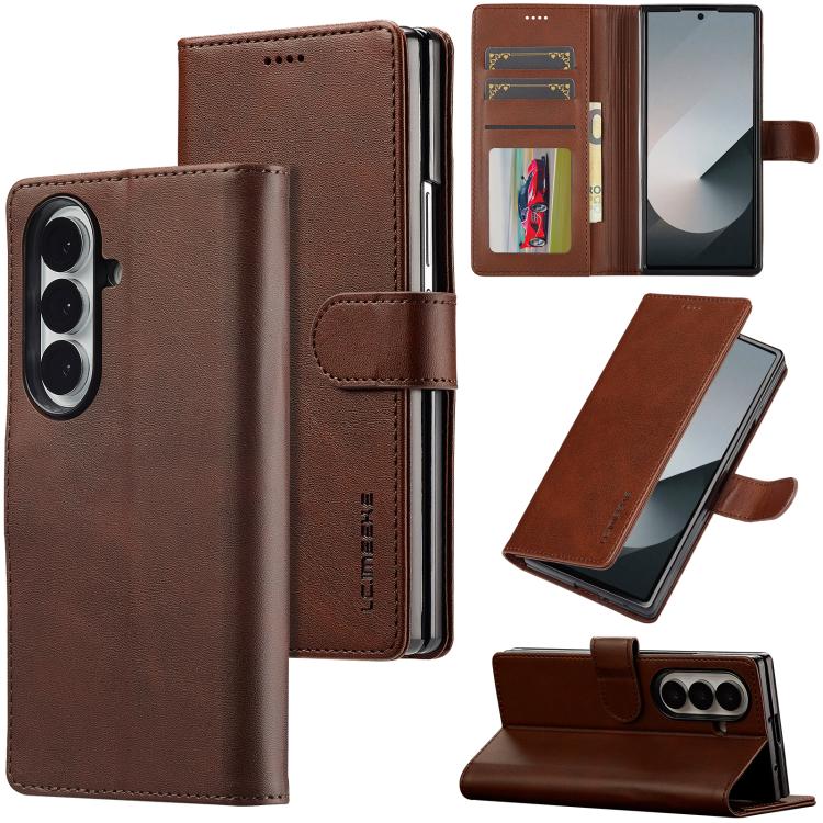 LC.IMEEKE Samsung Galaxy Z Series Leather Texture Phone Case