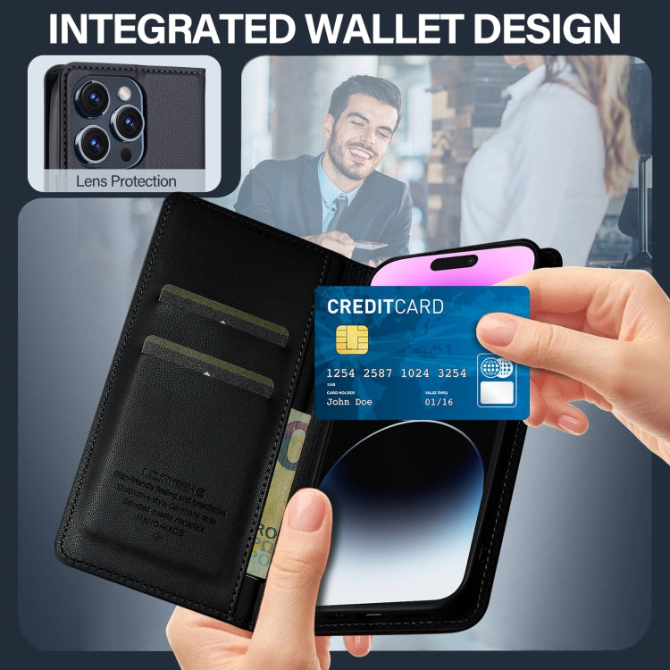 LC.IMEEKE Apple iPhone Frosted PU Wallet Phone Case