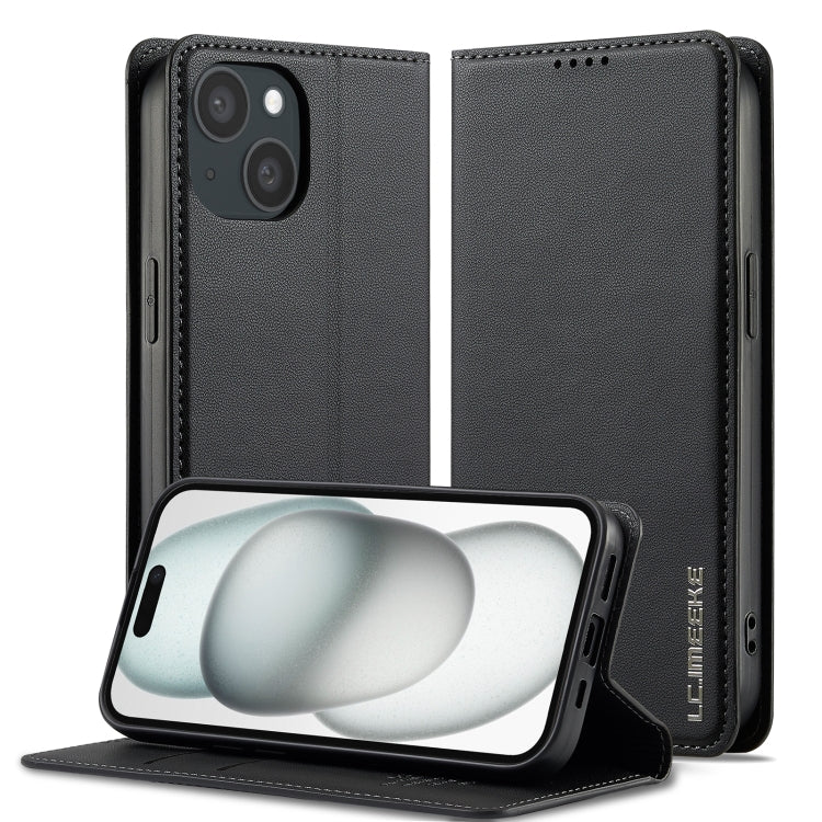 LC.IMEEKE Apple iPhone Frosted PU Wallet Phone Case