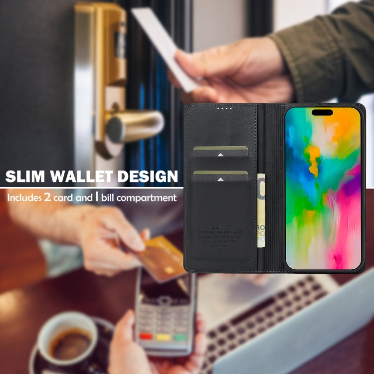 LC.IMEEKE Apple iPhone Frosted PU Wallet Phone Case