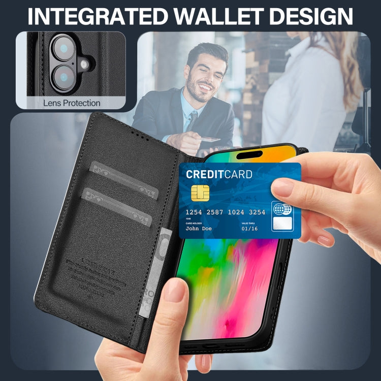 LC.IMEEKE Apple iPhone Frosted PU Wallet Phone Case