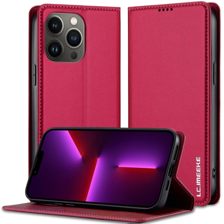 LC.IMEEKE Apple iPhone Frosted PU Wallet Phone Case