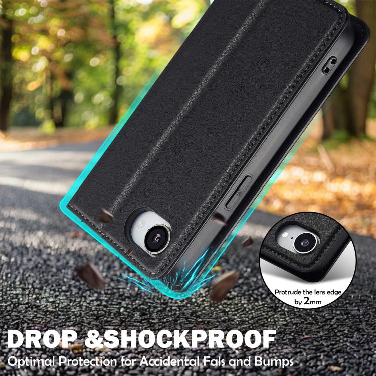 LC.IMEEKE Apple iPhone Frosted PU Wallet Phone Case