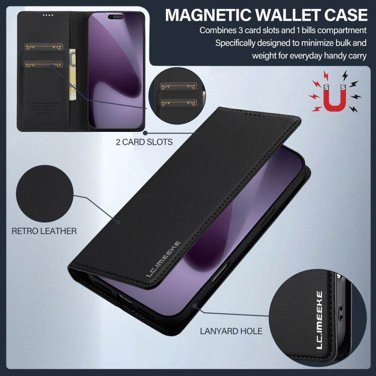 LC.IMEEKE Apple iPhone Fine Texture Phone Case