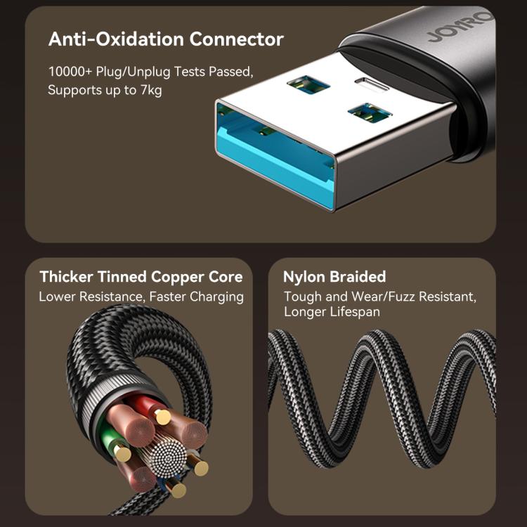 JOYROOM USB to Type-C 90 Degree Fast Charging Cable