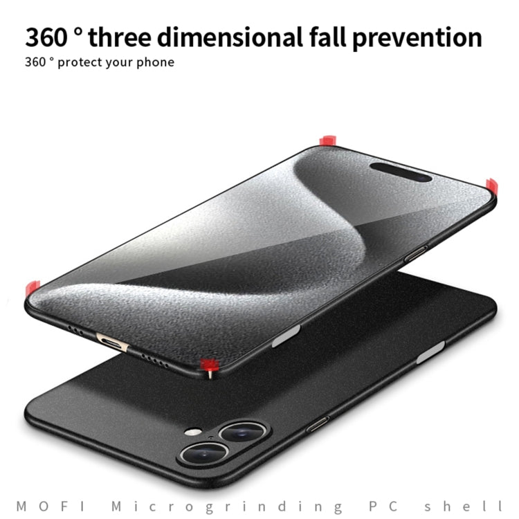 MOFI Apple iPhone 15 Frosted PC Ultra-thin Phone Case