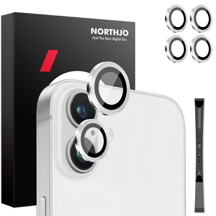 NORTHJO Apple iPhone 2 Sets Metal Camera Lens Protector 4pcs