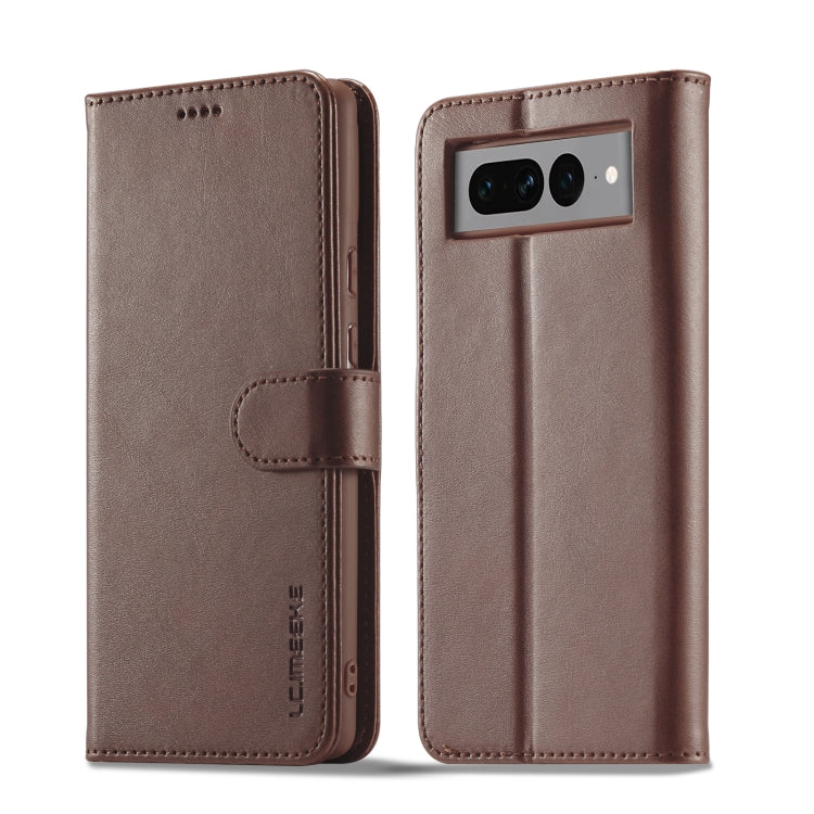 LC.IMEEKE Google Pixel 7 Leather Texture Flip Phone Case