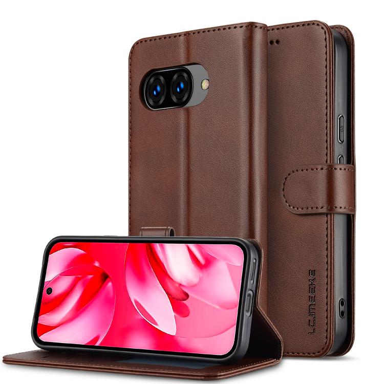 LC.IMEEKE Google Pixel Leather Texture Flip Phone Case