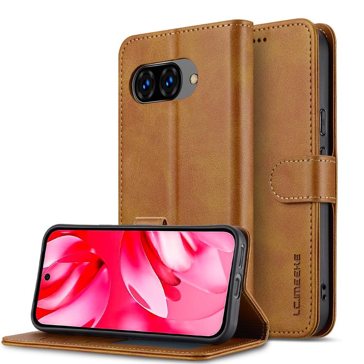LC.IMEEKE Google Pixel Leather Texture Flip Phone Case