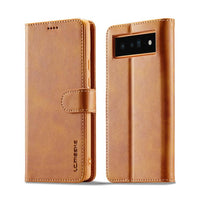 LC.IMEEKE Google Pixel Leather Flip Phone Case