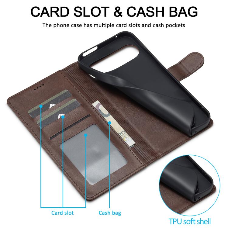 LC.IMEEKE Google Pixel Leather Flip Phone Case