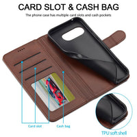 LC.IMEEKE Google Pixel Leather Texture Flip Phone Case