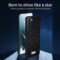 SULADA Samsung Galaxy Glittery TPU Leather Phone Case