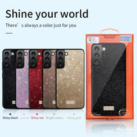 SULADA Samsung Galaxy Glittery TPU Leather Phone Case
