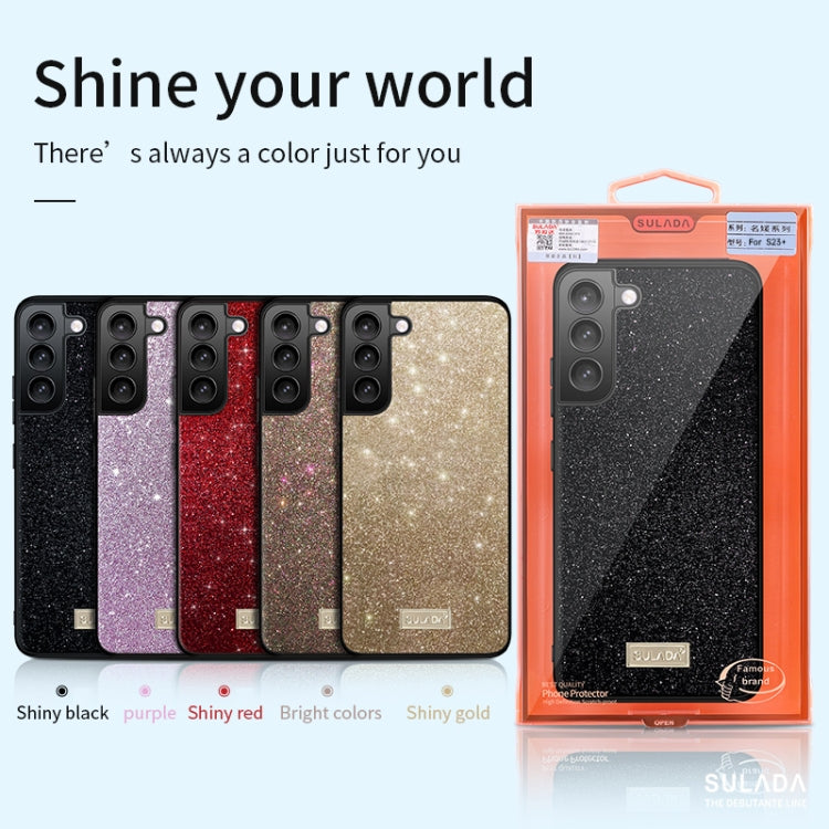 SULADA Samsung Galaxy Glittery TPU Leather Phone Case