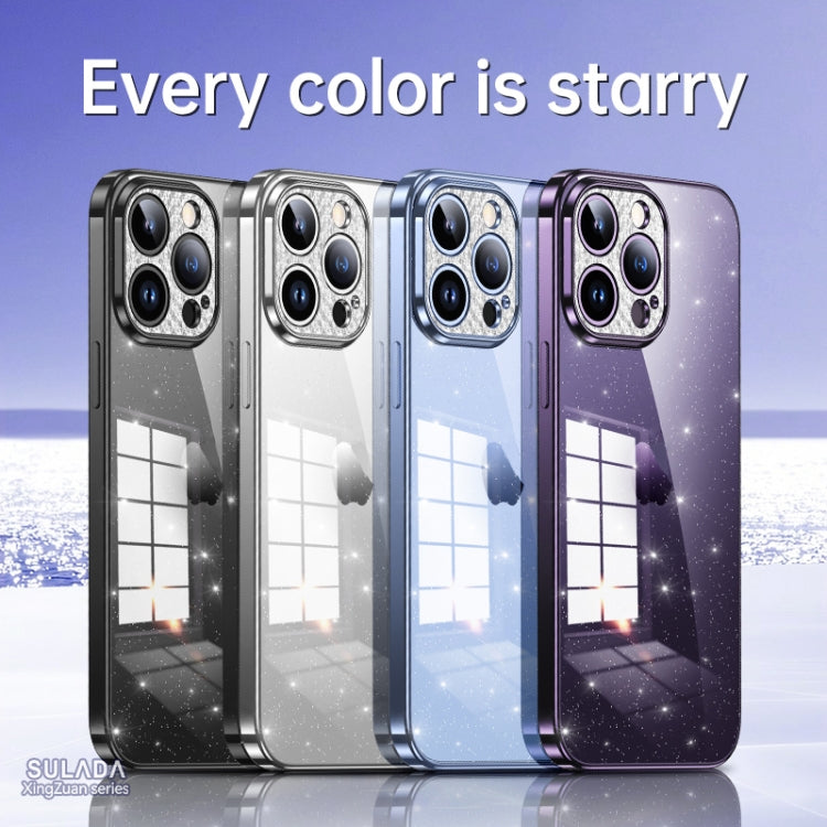 SULADA Apple iPhone Transparent Glittery Phone Case