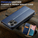 Fierre Shann Apple iPhone 15 PU Leather Texture Phone Case