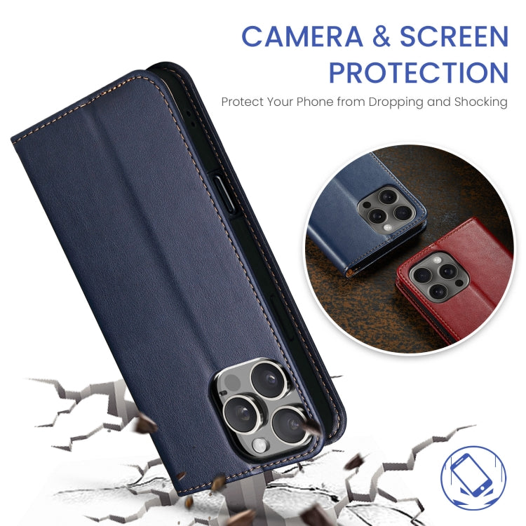 Fierre Shann Apple iPhone 15 PU Leather Texture Phone Case