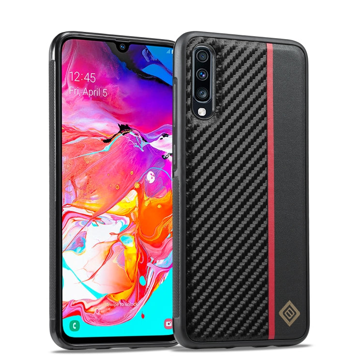 LC.IMEEKE 3 in 1 Carbon Fiber Texture Shockproof Phone Case, For Samsung Galaxy S22, For Samsung Galaxy A71 4G, For Samsung Galaxy Note20 Ultra, For Samsung Galaxy A70, For Samsung Galaxy A50, For Samsung Galaxy S21 FE, For Samsung Galaxy A51 4G       ...