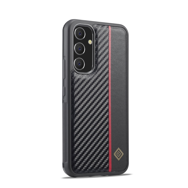 LC.IMEEKE 3 in 1 Carbon Fiber Texture Shockproof Phone Case