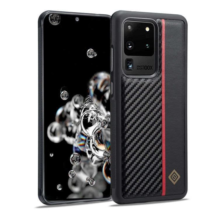 LC.IMEEKE Samsung Galaxy Shockproof Carbon Fiber Pattern Phone Case