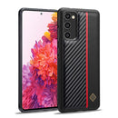 LC.IMEEKE 3 in 1 Carbon Fiber Texture Shockproof Phone Case