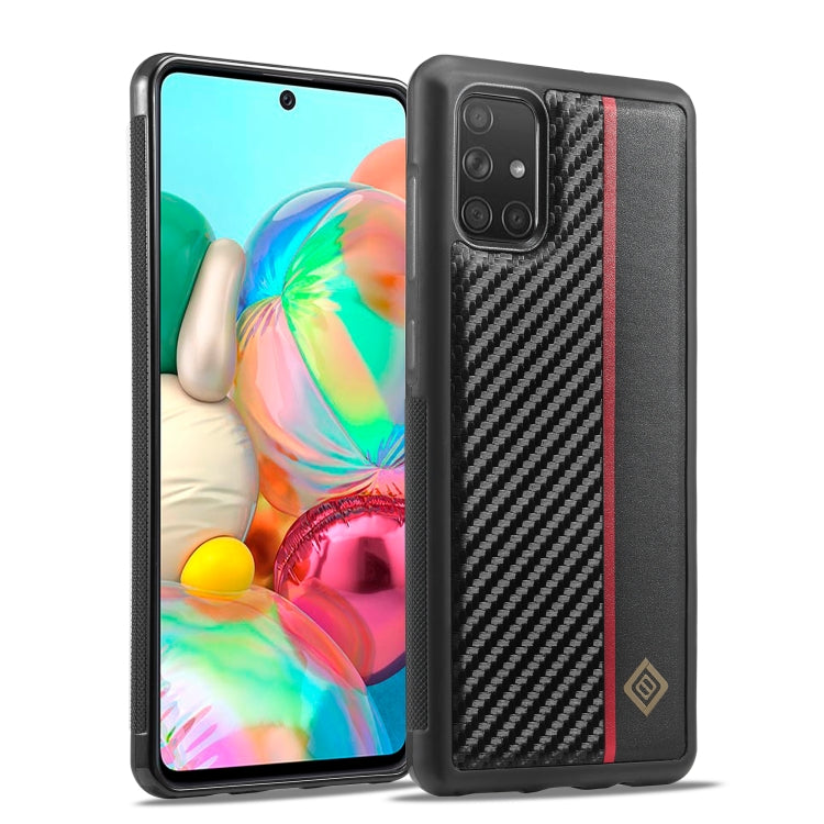 LC.IMEEKE 3 in 1 Carbon Fiber Texture Shockproof Phone Case, For Samsung Galaxy S22, For Samsung Galaxy A71 4G, For Samsung Galaxy Note20 Ultra, For Samsung Galaxy A70, For Samsung Galaxy A50, For Samsung Galaxy S21 FE, For Samsung Galaxy A51 4G       ...