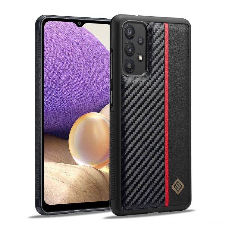 LC.IMEEKE 3 in 1 Carbon Fiber Texture Shockproof Phone Case