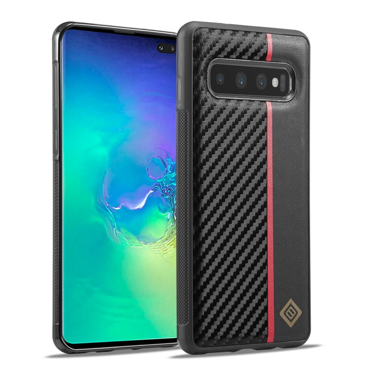 LC.IMEEKE 3 in 1 Carbon Fiber Texture Shockproof Phone Case, For Samsung Galaxy S22, For Samsung Galaxy A71 4G, For Samsung Galaxy Note20 Ultra, For Samsung Galaxy A70, For Samsung Galaxy A50, For Samsung Galaxy S21 FE, For Samsung Galaxy A51 4G       ...