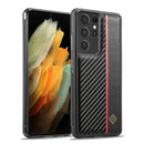 LC.IMEEKE 3 in 1 Carbon Fiber Texture Shockproof Phone Case, For Samsung Galaxy S20 Ultra, For Samsung Galaxy Note20 Ultra, For Samsung Galaxy A70, For Samsung Galaxy A71 4G, For Samsung Galaxy A50, For Samsung Galaxy S21 FE, For Samsung Galaxy A51 4G ...